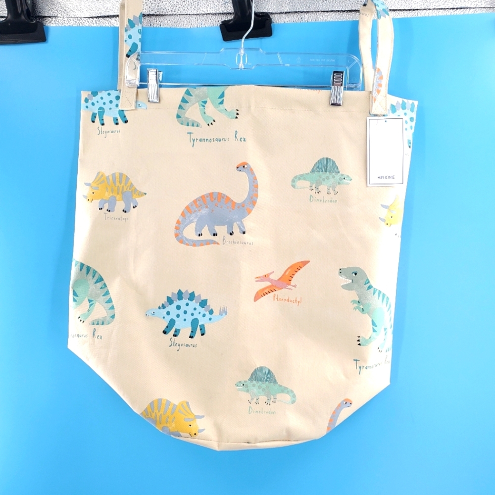 NWT Large dinosaur canvas tote bag